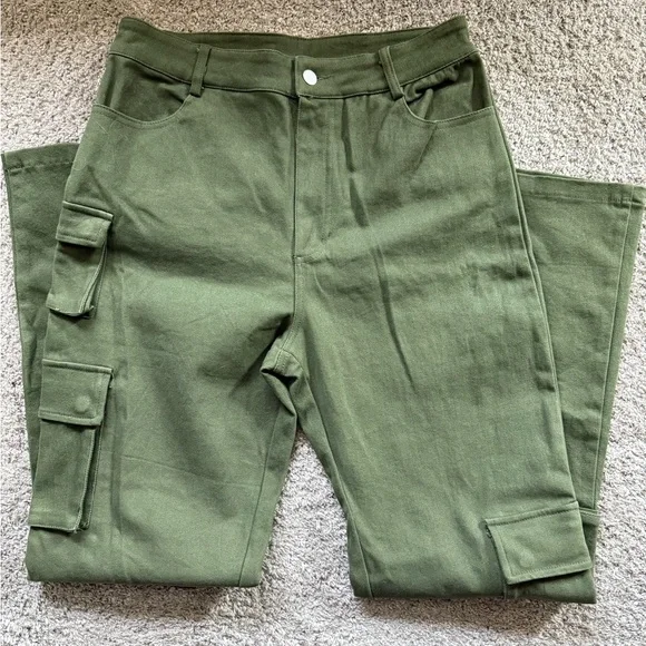 Altar'd State Olive Cargo Pants - Picture 5 of 6